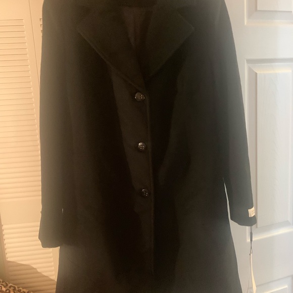 CALVIN KLEIN BLACK LADIES COAT. - Picture 3 of 7